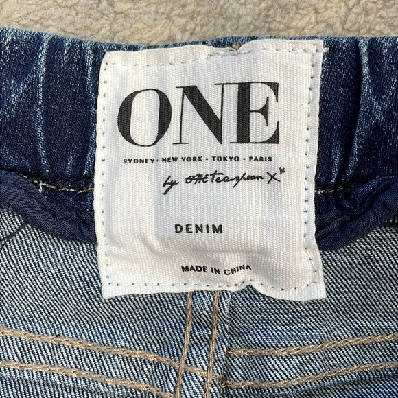 NWT One Teaspoon Killers Jeans Phoenix Wash Distressed Rips Drop Crotch Sz 24 - Picture 9 of 15